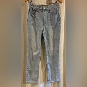 Madewell The Perfect Vintage Straight Jean Light Wash‎ Womens Size 27